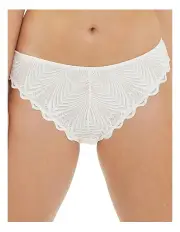 [Billet Doux] Gracieuse Scalloped Lace Bikini Brief in White