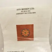 Vintage Ann Benson B038 Mandala Pin Kit Glass Beads Beadpoint Rare