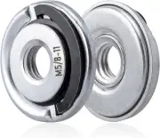 Yakamoz 2Pcs Quick Change Angle Grinder Flange Nuts 5/8-11 Replacement Silver