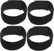 TOVINANNA 4 Pcs Adjustable Shin Guard Straps Antislip Elastic Leg Straps for Soccer Basketball Volleyball Comfortable Lightweight Sports Supply for Secure Shin Guard Fixation