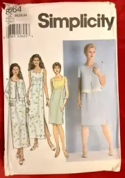 Simplicity Sewing Craft Pattern 8564 Misses' Petite Dress & Jacket (H)