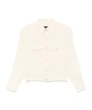 Fabiana Filippi Bead-Detailed Elasticated Hem Jacket IT40,IT44,IT42,IT38 beige