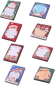 CAXUSD 8pcs Cartoon Note Stickers Multi Function Memo Pads for Office Home Removable Adhesive Compact Note Supplies for Daily Use for School Organization