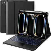 MoKo for iPad Pro 13 Inch Detachable Bluetooth Keyboard Case with Black