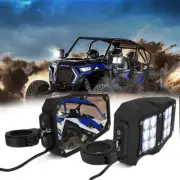 Rear View Side Mirrors W/ LED Light Switch UTV For Can-Am Maverick X3 Commander