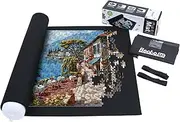 Becko Puzzle Roll Jigsaw Storage Felt Mat, Jigroll Up to 1,500 Pieces, Environmental Friendly Material for Jigsaw Puzzle Player, Box with Drawstring Storage Bag