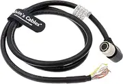Alvin's Cables 12 Pin Hirose Right Angle Female to Open end Shield Coaxial Cable for Sony Basler Cameras