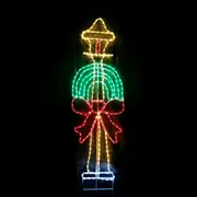 Christmas LED Motif Lamp Post 170x50cm Indoor Outdoor Display Sign