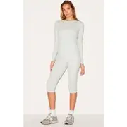 Ash Grey Sculpt Pedal Pusher Leggings, Ash Grey
