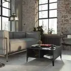 NNEVL Coffee Table High Gloss Grey 60x60x30 cm Chipboard