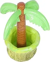 Inflatable Coconut Tree Ice Bucket PVC Outdoor Beer Cooler for Parties Summer Beach Fun Multipurpose Ice Cube Container Creative Design for Bottled Beverages