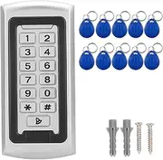 Keypad Access Control 125KHz RFID Outdoor 2000 Users Wiegand 26 Security IP68 Suitable for Time Attendance and Employee Management (Regular Style)