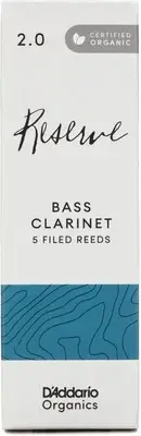 D'Addario Organics Reserve Bass Clarinet Reeds - 2.0 (5-pack)