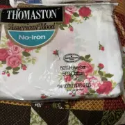 American Mood Thomaston Full Fitted Sheet Floral No Iron Percale NOS