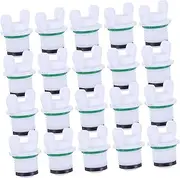 VILLFUL 50pcs Plastic Hose Plugs Threaded Stoppers for Water Pipe Fittings Easy Hand Installation Versatile Outdoor Tubing Accessories Finish