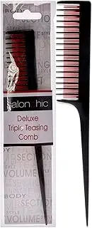 SalonChic Deluxe Triple Teasing Comb Comb Unisex 1 Pc
