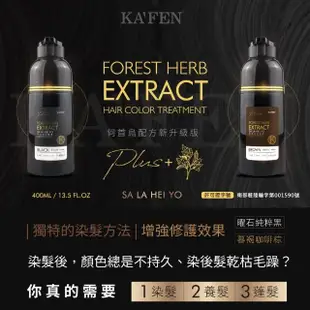 【KAFEN卡氛】何首烏染髮膏Plus+升級版4入(贈 KAFEN衣物香香粒420g-隨機x2瓶)