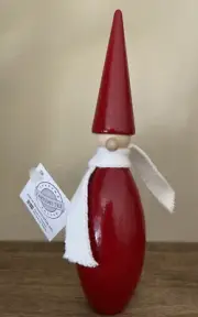 LARSSONS TRA SWEDEN WOOD SANTA GNOME CHRISTMAS TOMTE NISSE TRANEMO 7.5" TALL NWT
