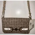 Anne Klein Logo Flap crossbody purse gold tone Chain strap NEW
