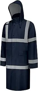 [Uno Mejor] UNO Rain Jacket, High Visibility Rain Coat, Waterproof Raincoat with Hood, Lightweight Rain Suit for Outdoor Activities