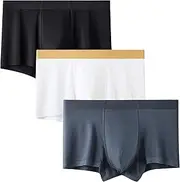[Maiyifu-GJ] 3 Pack Mens Moisture-Wicking Boxer Briefs Soft Breathable Underwear Trunks Lightweight Comfortable Underpants, Color44, Medium, Color44, Medium