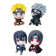 4PC Naruto Itachi Kakashi Sasuke Figure Figurine Collection for Car & Home