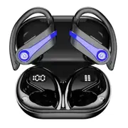 Wireless Earphones Noise Reduction Sports Headphones Bluetooth Earphones Ear Hanging Wireless Headphones Audio Accessory-Blue