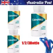 1-3 Bottles NEW CalmPro 5 Nerve Calming Formula Supplement Calm Pro 60 Capsules
