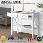 Console Table Hall Side Entry 2 Drawers Hallway Display Shelf Desk Storage Stand