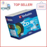 Verbatim CD-R Blank Discs 700MB 80min 52X Recordable Disc for Data and Music wit