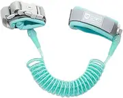 aternee Kids Child Safety Harness Hand Strap Wrist Band Leash with Lock, Green, 2m