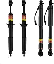 4PC Front Rear Shock Absorbers Compatible With Toyota Land Cruiser Prado 120 Compatible With Lexus GX470 Adjustable Damper 2003-2009 4853069185 4851069195