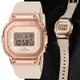 CASIO卡西歐 G-SHOCK WOMEN 金屬錶殼 方形5600縮小版電子錶GM-S5600PG-4 玫瑰金