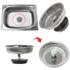 Stainless Steel Plug Filter Basket Colander Food Hair Stopper Sink Strainer