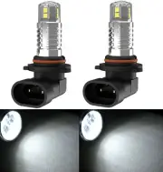 LED 20W 9005 HB3 White 6000K Two Bulbs Head Light Replacement ATV UTV Lamp Fit