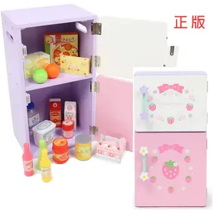 【日本Mother Garden】木製家家酒玩具第一品牌 冰箱-雙門款