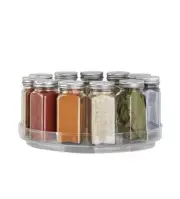 The Home Edit Low Wall Turntable, 10" Plastic Modular Storage System Organizer