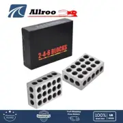 2-4-6 Blocks 23 Holes Matched Pair Ultra Precision .0002" Machinist 246 Jig