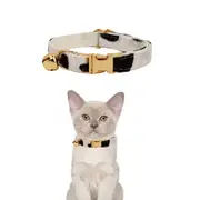 ANYWAGS Cat Collar Spotted Large with Safety Buckle, Bell, and Durable Strap Stylish and Comfortable Pet Accessory