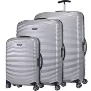 Samsonite Lite-Shock Sport Hardside Suitcase Set of 3 Silver 49855, 49857, 49858