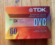 TDK DVC 60 Min Minutes Mini DV Digital Video Cassette Tape Camcorder BRAND NEW