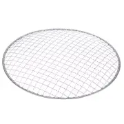 2pcs Round BBQ Grill Net 11.6" Dia Galvanized Iron Barbecue Mesh Mat
