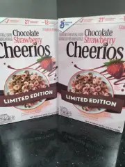2-CHOCOLATE STRAWBERRY CHEERIOS Cereal Limited Edition