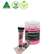 Metallic Pearlescent Fabric Paint Non-Toxic Formula for Easy Application - Pink