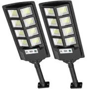 Solar Street Lights Outdoor Waterproof, 6000K LED Dusk to Dawn Solar Light, S...
