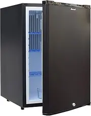 Smad 3.5 Cu.ft RV Fridge with Freezer, 12V/240V Camping Fridge for Truck, Traveling, Motorhome, Caravan, Black