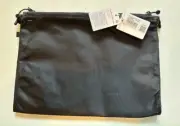 Lululemon Black Travel Laundry Bag w 2 Zippered sections - CLEAN or DIRTY