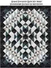 Grand Entrance Quilt Kit 76x93 Stonehenge Surface Northcott Advanced Beginner