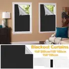 Blackout Curtains Portable Blackout Blinds Waterproof Window Shades DIY GoslN