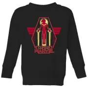 Captain Marvel Flying Warrior Kids' Sweatshirt - Black